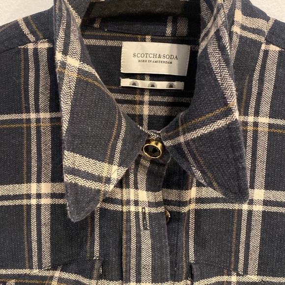 Scotch and Soda plaid jacket size small with snaps - Picture 5 of 6